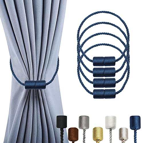 OCIOLI 4 Pack magnetischen Vorhang Krawattenhalter Vorhang Krawattenhalter Vorhang Krawatten mit dickeren Twist Rope & Starke Magnet Krawatte zurück für Vorhänge von OCIOLI