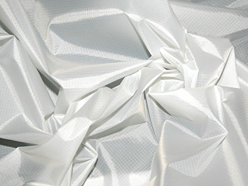 OD Stoff, 152.40 cm breit, Polyester, Ripstop-Gewebe, reißfest, Weiß, Meterware von OD
