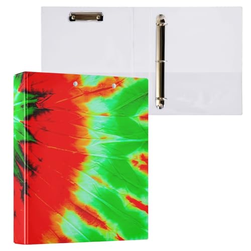Batik-Klemmbrett in Herzform, 3-Ringbinder, 2,5 cm, für Briefgröße (21,6 x 27,9 cm), 2 Stück von ODAWA
