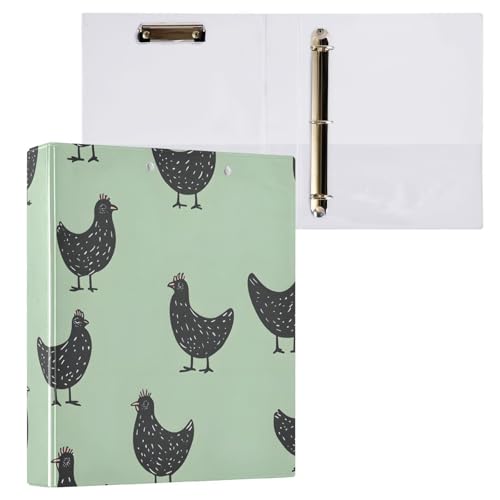 Black Chickens Klemmbrett-Binder, rund, 3-Ring-Ordner, 1 Packung Black Chickens Klemmbrett-Binder, rund, 3-Ring-Ordner, 1 Packung von ODAWA