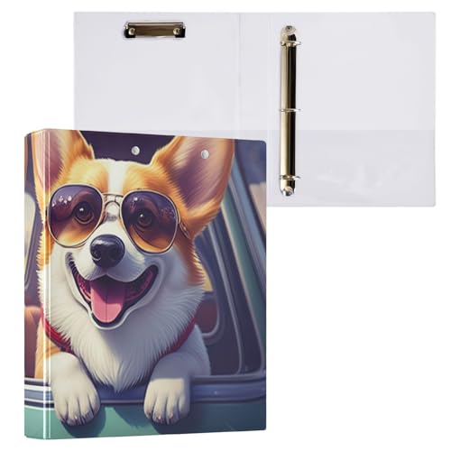Cool Dogs Road Trip Klemmbrett Binder 3 Ringbücher Organizer für Schule und Büro, 2 Stück Cool Dogs Road Trip Klemmbrett Binder 3 Ringbücher Organizer für Schule und Büro, 2 Stück von ODAWA
