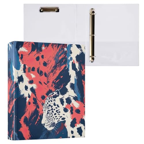 Drei-Ringbuch mit Leopardenmuster für Briefformen (21,6 x 27,9 cm), 1 Packung von ODAWA