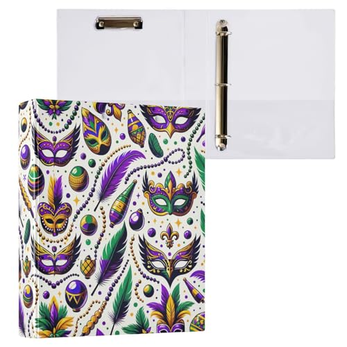 Fasching Karneval 3 Ring Klemmbrett Binder mit Klemmbrett Aktenordner für Schule und Bürobedarf, 1 Packung Fasching Karneval 3 Ring Klemmbrett Binder mit Klemmbrett Aktenordner für Schule und Bürobedarf, 1 Packung von ODAWA