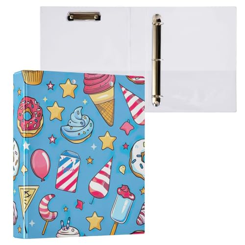 Funny Dessert Blue Klemmbrettbinder 3-Ringbücher für 200 Blatt, 1 Packung Funny Dessert Blue Klemmbrettbinder 3-Ringbücher für 200 Blatt, 1 Packung von ODAWA