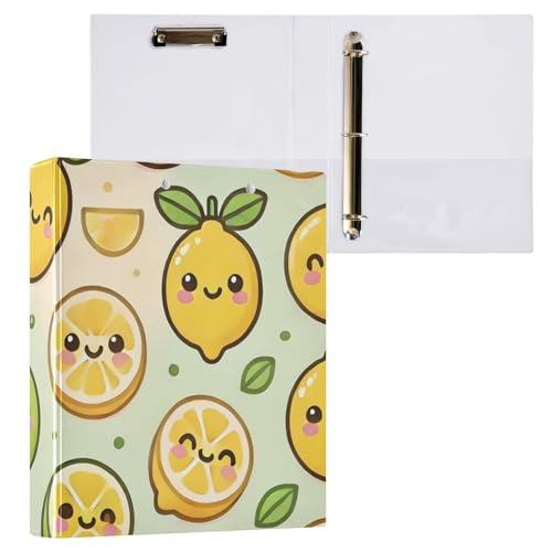 Happy Lemons Klemmbrett mit 3 Ringen, 2,5 cm, Pfirsichfarben, 1 Stück von ODAWA