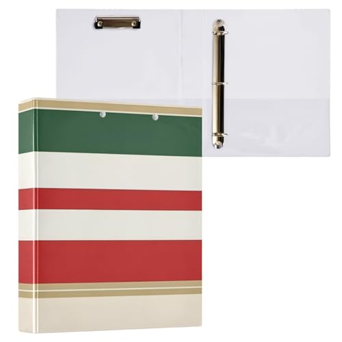 Klemmbrett für Feiertage, kräftige Streifen, Rot / Grün, Ringbuch, Organizer für Schule und Büro, 1 Stück Klemmbrett für Feiertage, kräftige Streifen, Rot / Grün, Ringbuch, Organizer für Schule und Büro, 1 Stück von ODAWA