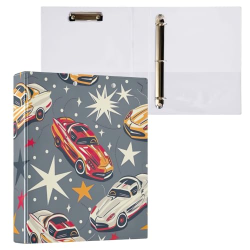 Klemmbrett im Retro-Stil, 3-Ringbuch, für 200 Blatt, Organizer für Schule und Büro, Grau, 1 Stück von ODAWA
