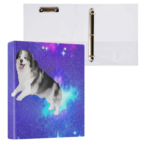 Klemmbrett mit 3 Ringen, Motiv: Sterne, Hunde, für Bürobedarf, 1 Stück von ODAWA