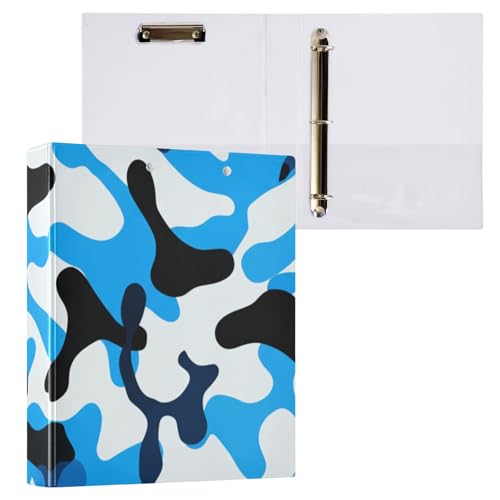 Klemmbrett mit 3 Ringen, für Briefgröße, 2,5 cm, Camouflage-Blau, 1 Stück Klemmbrett mit 3 Ringen, für Briefgröße, 2,5 cm, Camouflage-Blau, 1 Stück von ODAWA