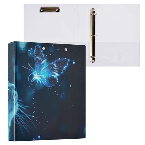 Klemmbrett mit 3 Ringen, für Papierordner in Briefgröße, für Bürobedarf, Blau, 2 Stück Klemmbrett mit 3 Ringen, für Papierordner in Briefgröße, für Bürobedarf, Blau, 2 Stück von ODAWA