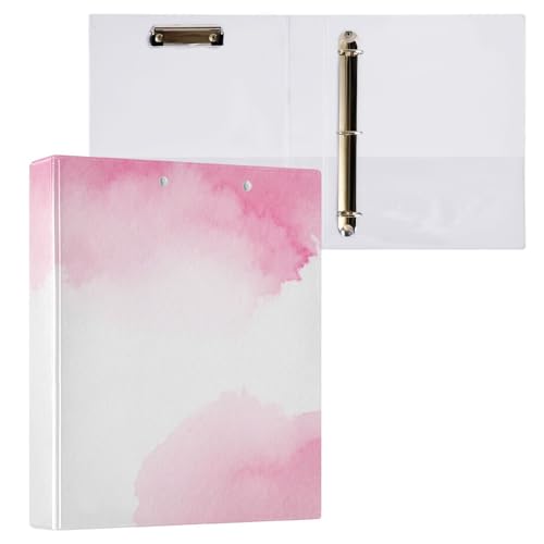 Klemmbrett mit 3 Ringen, für Schule und Büro, 2 Stück, Rosa / Weiß Klemmbrett mit 3 Ringen, für Schule und Büro, 2 Stück, Rosa / Weiß von ODAWA
