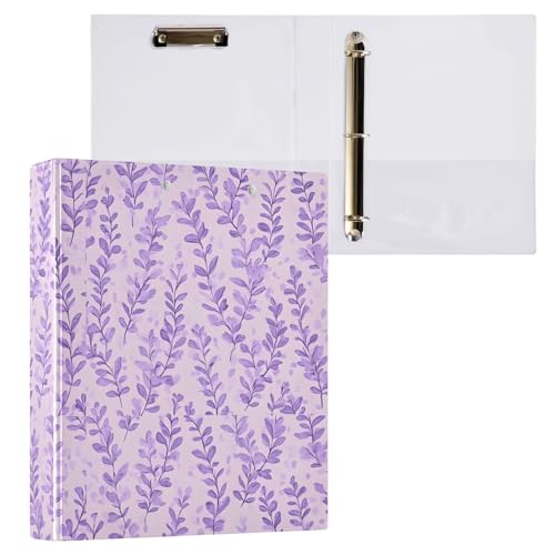 Klemmbrett mit 3 Ringen, weiches Blumenmuster, für 200 Blatt, Organizer für Schule und Büro, 2 Stück von ODAWA