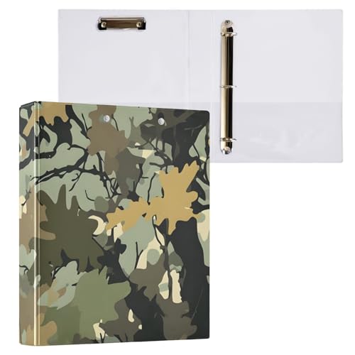 Klemmbrett mit Blättern und Zweigen, 3 Ringbücher für Briefgröße, 2,5 cm, Organizer für Briefgröße (21,6 x 27,9 cm), 1 Packung von ODAWA