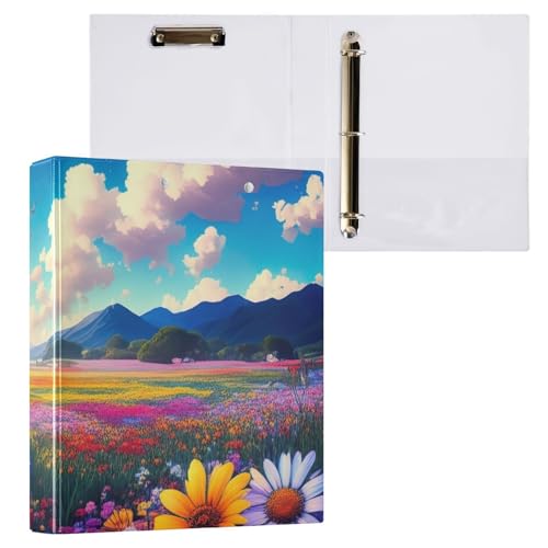 Klemmbrett mit Blumenfeld, 3 Ringbücher für Briefgröße, Papierbinder für Schule und Büro, 1 Stück Klemmbrett mit Blumenfeld, 3 Ringbücher für Briefgröße, Papierbinder für Schule und Büro, 1 Stück von ODAWA