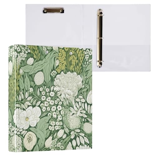 Klemmbrett mit Blumenmuster, runde Ringe, Organizer für Schule und Büro, 2 Stück Klemmbrett mit Blumenmuster, runde Ringe, Organizer für Schule und Büro, 2 Stück von ODAWA