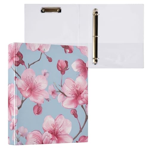 Klemmbrett mit Kirschblüten und Blumen, 3-Ringbuch für Briefgröße, 21,6 x 27,9 cm, 2 Stück Klemmbrett mit Kirschblüten und Blumen, 3-Ringbuch für Briefgröße, 21,6 x 27,9 cm, 2 Stück von ODAWA