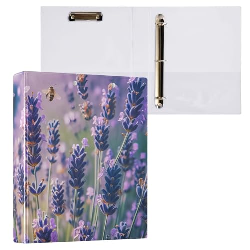 Klemmbrett mit Schmetterlingen, Lavendelfeld mit Schmetterlingen, Ordner mit Profil, Klemmbrett, 2,5 cm, für Briefgröße (21,6 x 27,9 cm), 1 Packung von ODAWA