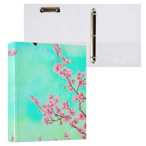 Klemmbrett mit bunten Schmetterlingen, Vögeln, 3-Ringordner mit Klemmbrett, 2,5 cm, Organizer für Briefgröße (21,6 x 27,9 cm), 1 Packung von ODAWA