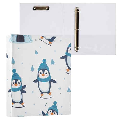 Klemmbrett mit niedlichen Pinguinen, rund, 3-Ring-Ordner, Organizer für Schule und Büro, 1 Stück Klemmbrett mit niedlichen Pinguinen, rund, 3-Ring-Ordner, Organizer für Schule und Büro, 1 Stück von ODAWA