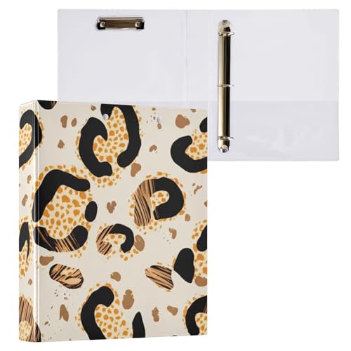 Leopard Klemmbrett mit drei Ringbüchern, Organizer für Schule und Büro, 1 Stück Leopard Klemmbrett mit drei Ringbüchern, Organizer für Schule und Büro, 1 Stück von ODAWA