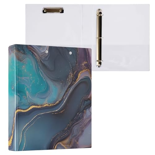 Marmor-Klemmbrett, rund, 3-Ringbinder, 2,5 cm, rund, Ringbuch, Organizer, 1 Stück Marmor-Klemmbrett, rund, 3-Ringbinder, 2,5 cm, rund, Ringbuch, Organizer, 1 Stück von ODAWA