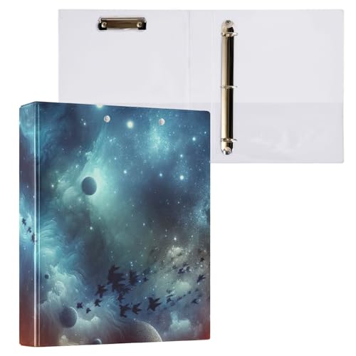 Motorräder Galaxy Klemmbrett Binder 3 Ringbücher für Briefgröße Papier 2,5 cm runde Ringe Binder Organizer, 2 Stück Motorräder Galaxy Klemmbrett Binder 3 Ringbücher für Briefgröße Papier 2,5 cm runde Ringe Binder Organizer, 2 Stück von ODAWA