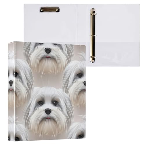 Niedliche Hundegesichter, Klemmbrett, 3 runde Ringe, Ordner, Aktenordner für Schule und Büro, 1 Stück Niedliche Hundegesichter, Klemmbrett, 3 runde Ringe, Ordner, Aktenordner für Schule und Büro, 1 Stück von ODAWA