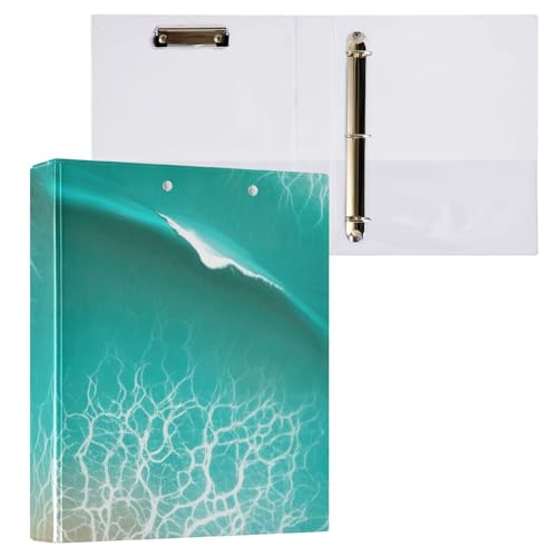 Ocean Waves Beach Binder Klemmbrett 3 Ringbücher für Briefgröße, Papierbinder Organizer für Schule und Büro, 2 Stück Ocean Waves Beach Binder Klemmbrett 3 Ringbücher für Briefgröße, Papierbinder Organizer für Schule und Büro, 2 Stück von ODAWA