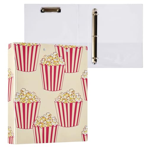 Popcorn-Klemmbrett mit 3 Ringen, für Schule und Büro, Gelb, 2 Stück von ODAWA