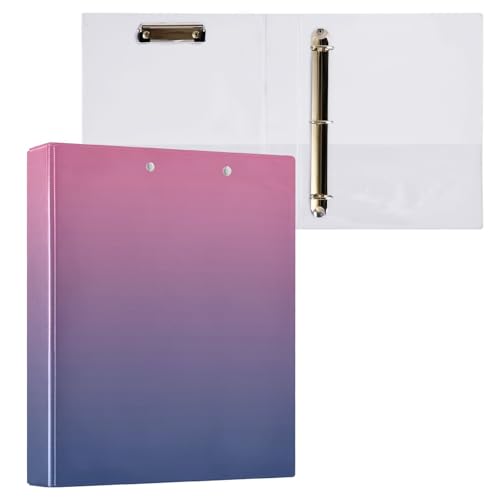 Ringbuch mit Farbverlauf, dunkelblau, rund, 3-Ringbinder, 2,5 cm, runde Ringe, Ordner, Organizer, 2 Stück Ringbuch mit Farbverlauf, dunkelblau, rund, 3-Ringbinder, 2,5 cm, runde Ringe, Ordner, Organizer, 2 Stück von ODAWA