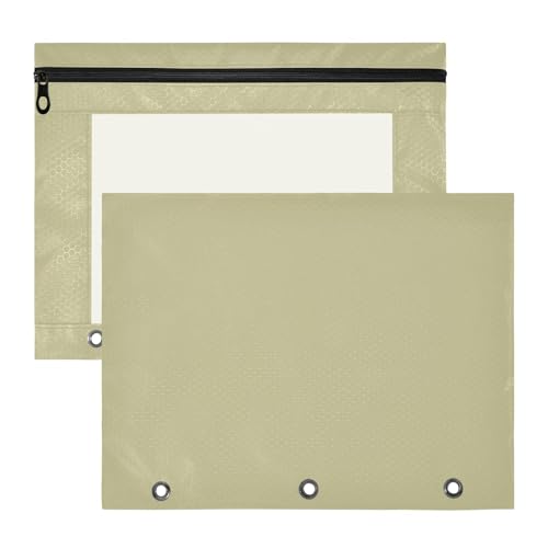 Sage Ordnertasche mit Reißverschluss, glatt, für 3-Ringbuch, Schule, Klasse, Büro, Organizer, 2 Stück Sage Ordnertasche mit Reißverschluss, glatt, für 3-Ringbuch, Schule, Klasse, Büro, Organizer, 2 Stück von ODAWA