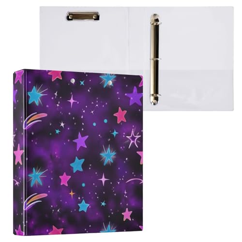 Stars Shades Black Binder Klemmbrett Drei Ringbücher Ordner mit Profil Klemmbrett Datei Ordner für Schule und Bürobedarf, 1 Packung Stars Shades Black Binder Klemmbrett Drei Ringbücher Ordner mit Profil Klemmbrett Datei Ordner für Schule und Bürobedarf, 1 Packung von ODAWA