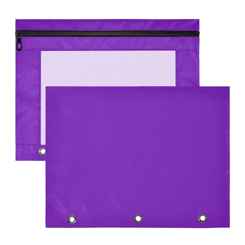 Transparentes Federmäppchen für 3-Ringordner, Lila, Schul- und Bürobedarf, 31 x 24 cm, 2 Stück Transparentes Federmäppchen für 3-Ringordner, Lila, Schul- und Bürobedarf, 31 x 24 cm, 2 Stück von ODAWA