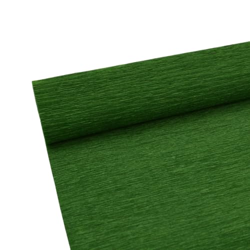 Krepppapier Rolle für die Herstellung von Dunkelgrün Krepppapier ideal für Kreativen Hobbies Farbig sortiert-25 x 250 cm von ODETOJOY