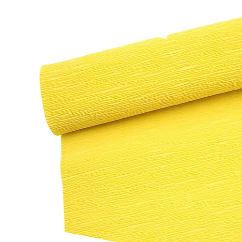 Krepppapier Rolle für die Herstellung von Gelb Krepppapier ideal für Kreativen Hobbies Farbig sortiert-25 x 250 cm Krepppapier Rolle für die Herstellung von Gelb Krepppapier ideal für Kreativen Hobbies Farbig sortiert-25 x 250 cm von ODETOJOY