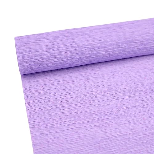 Krepppapier Rolle für die Herstellung von Lila Krepppapier ideal für Kreativen Hobbies Farbig sortiert Lil-25 x 250 cm von ODETOJOY