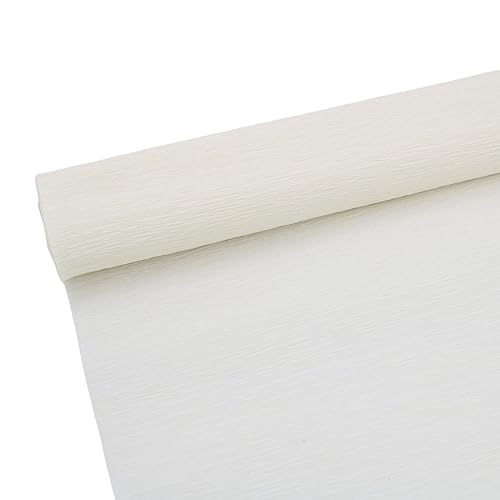 Krepppapier Rolle für die Herstellung von weiß Krepppapier ideal für Kreativen Hobbies Farbig sortiert-25 x 250 cm von ODETOJOY