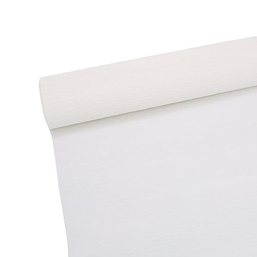 Krepppapier Rolle für die Herstellung von weiß Krepppapier ideal für Kreativen Hobbies Farbig sortiert-25 x 250 cm von ODETOJOY