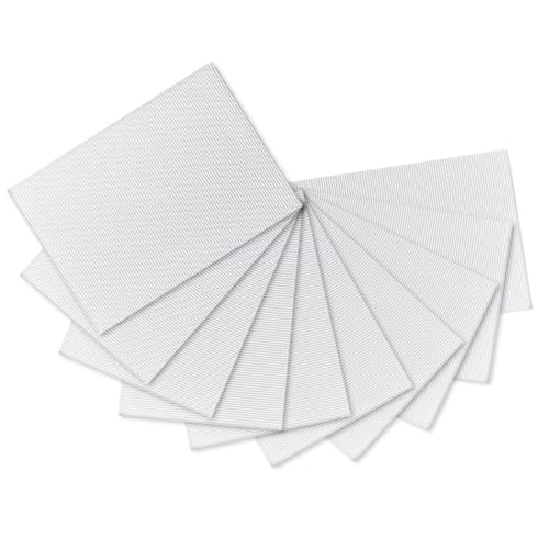 ODETOJOY 10-teiliges Wellpappbögen-Set - 21,8 x 30 cm, ähnlich wie A4, ideal für Bastel- und DIY-Projekte (weiß) von ODETOJOY