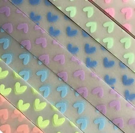 ODETOJOY Origami Papier Sterne Streifen Papierstreifen Package Fertig Leuchtet im Dunkeln 7 Farben, 210 Blatt-Kardioidal punkt von ODETOJOY