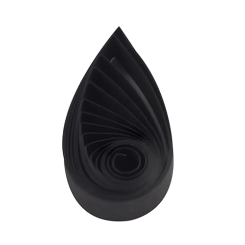 ODETOJOY Schwarze Quilling - Papierstreifen 7mm - 120 Stück, 54 cm - Anfänger - Friendly Set für Karten & Scrapbooking von ODETOJOY