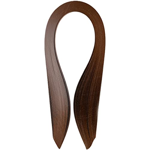 Quilling Papierstreifen 5mm Streifen Papier Quilling Streifen Sets 120 Stücke Länge 54cm Quilling-Papier Quilling-Streifen (braun) von ODETOJOY