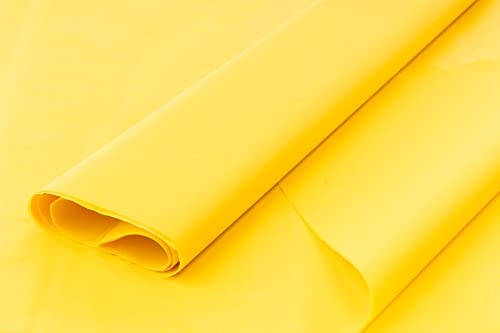 Farbiges Seidenpapier/Geschenkpapier/Geschenkpapier, 50,8 x 76,2 cm, erhältlich in den 10er/25er und 50er Jahren (gelb, 50 Stück) von ODL Packaging
