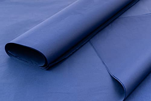 Farbiges Seidenpapier/Geschenkpapier/Geschenkpapierbögen (50,8 x 76,2 cm), erhältlich in 10er/25er und 50er Jahre, Dunkelblau, 10 Stück von ODL Packaging