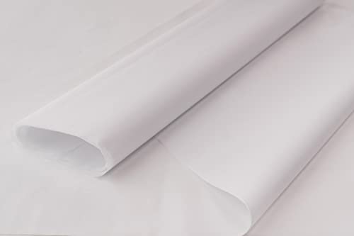 Farbiges Seidenpapier/Geschenkpapier/Geschenkpapierbögen (50,8 x 76,2 cm), erhältlich in 10er/25er und 50er Pack, Weiß, 25 Stück von ODL Packaging