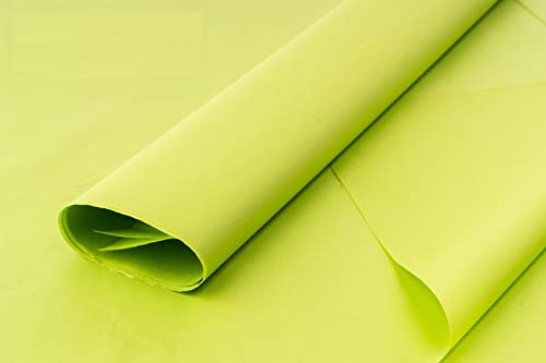 Farbiges Seidenpapier / Geschenkpapier / Geschenkpapierbögen (50,8 x 76,2 cm), erhältlich in 10er / 25er / 50er Jahre, Limettengrün, 25 Stück von ODL Packaging
