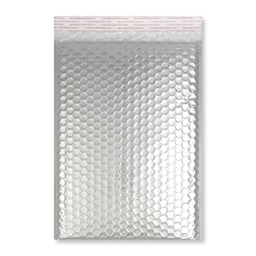 Versandtaschen, Metallic, Luftpolsterfolie, A4/C4, 324 x 230 mm, Silberfarben, 10 Stück von ODL Packaging