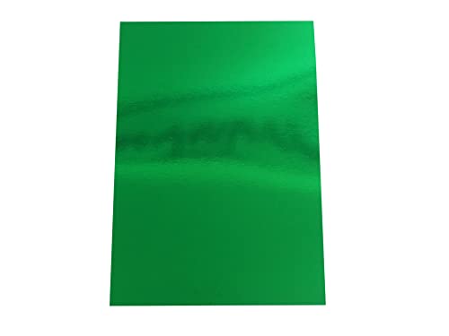 Spiegelkarton, A4, 220 g/m², einseitig, Grün, 50 Stück von ODL Packaging