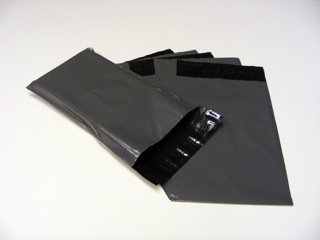 Versandtaschen aus Polyethylen, 250 x 350 mm, umweltfreundlich, außen / schwarz, 100 Stück von ODL Packaging