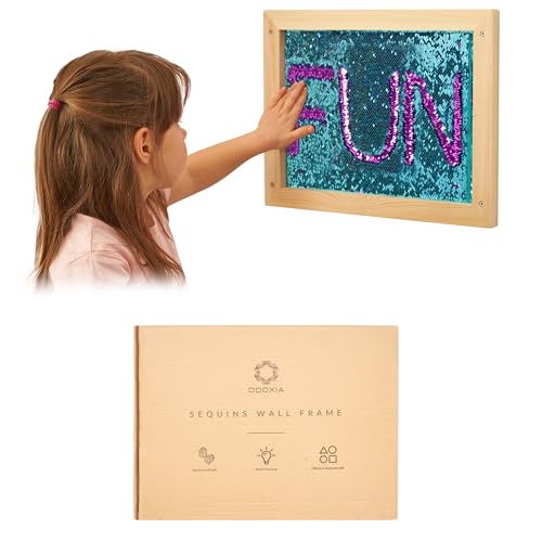 ODOXIA Autismus und Anti Stress Sensorik Spielzeug für Kinder mit Autismus und ADHS – das Sequin Fabric Sensory Board mit umklappbaren Pailletten für Autisten | Sensory Wall Matte aus Pailettenstoff ODOXIA Autismus und Anti Stress Sensorik Spielzeug für Kinder mit Autismus und ADHS – das Sequin Fabric Sensory Board mit umklappbaren Pailletten für Autisten | Sensory Wall Matte aus Pailettenstoff von ODOXIA